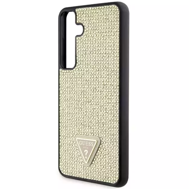 Guess Rhinestone Triangle case for Samsung Galaxy S24+ - gold 5