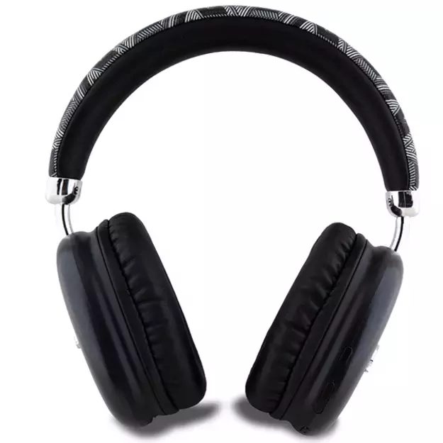 Guess GCube Metallic Script Logo Headphones - Black 2