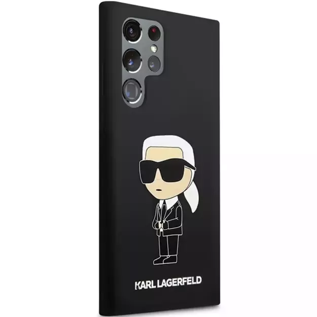 Karl Lagerfeld Silicone Ikonik case for Samsung Galaxy S24 Ultra - black 3