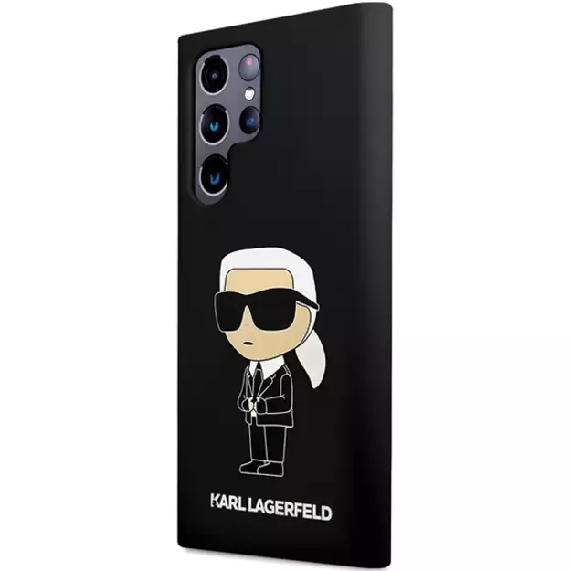 Karl Lagerfeld Silicone Ikonik case for Samsung Galaxy S24 Ultra - black 1