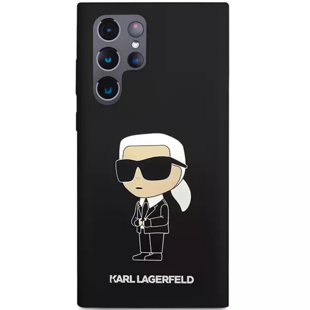 Karl Lagerfeld Silicone Ikonik case for Samsung Galaxy S24 Ultra - black 2