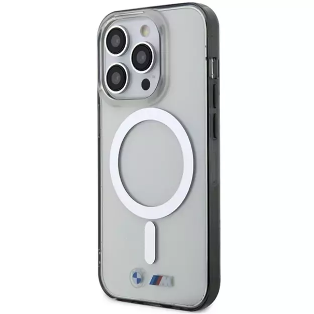 BMW Silver Ring MagSafe case for iPhone 15 Pro - transparent 11