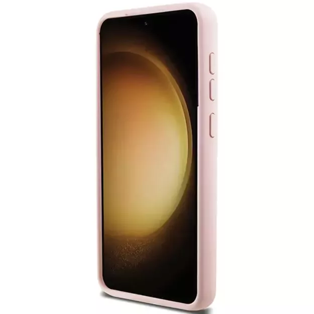 Karl Lagerfeld Silicone Choupette Metal Pin case for Samsung Galaxy S23+ - pink 4