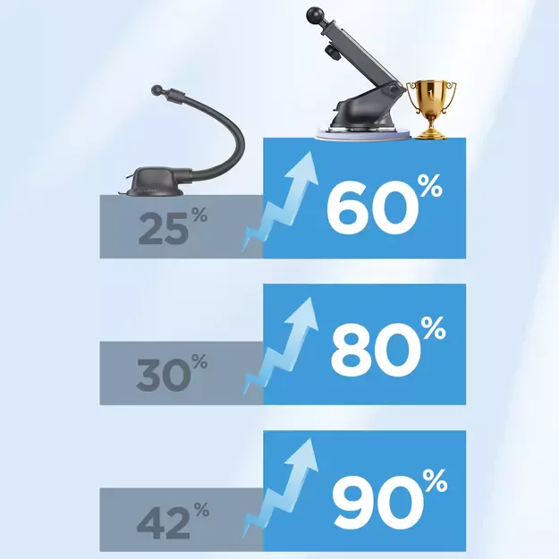 Joyroom JR-ZS219 electric dashboard mount with 15W inductive charger - black 25