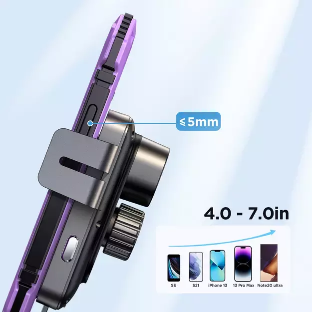 Joyroom JR-ZS219 electric dashboard mount with 15W inductive charger - black 24