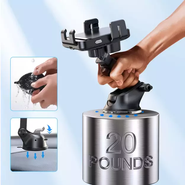 Joyroom JR-ZS219 electric dashboard mount with 15W inductive charger - black 22