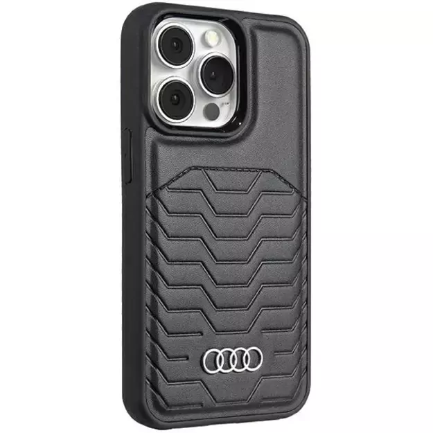 Audi Synthetic Leather case with MagSafe for iPhone 15 Pro - black 7
