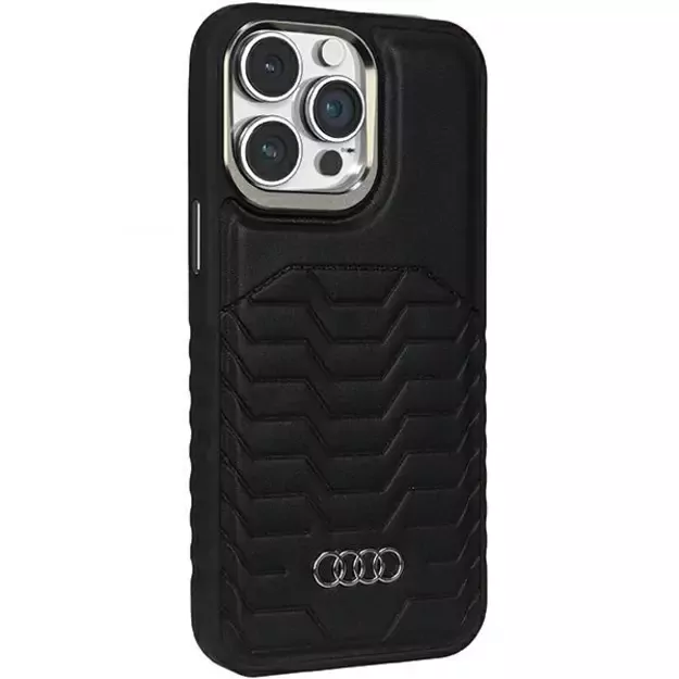 Audi Synthetic Leather case with MagSafe for iPhone 15 Pro - black 11