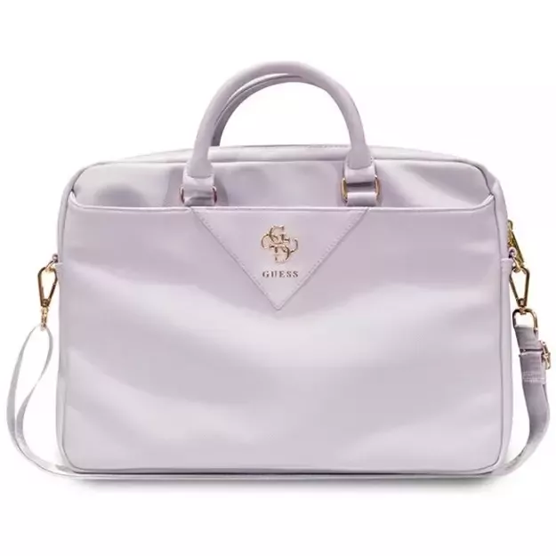 Guess Triangle 4G bag for a 16  laptop - purple