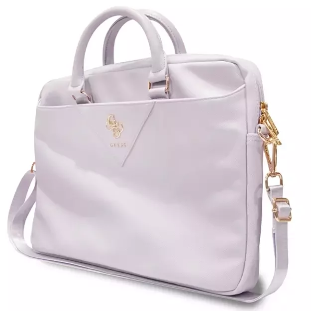 Guess Triangle 4G bag for a 16  laptop - purple 3