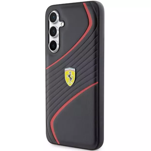 Ferrari Twist Metal Logo case for Samsung Galaxy S23 FE - black 1