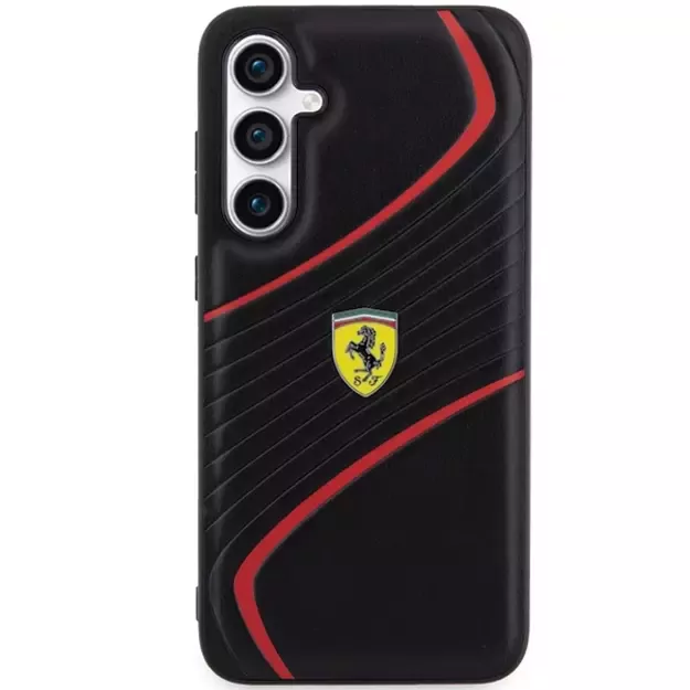 Ferrari Twist Metal Logo case for Samsung Galaxy S23 FE - black 2