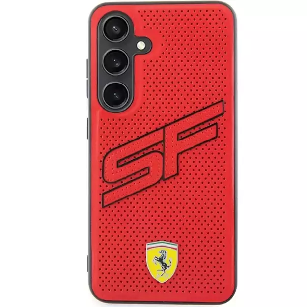 Ferrari Big SF Perforated case for Samsung Galaxy S24 - red 9