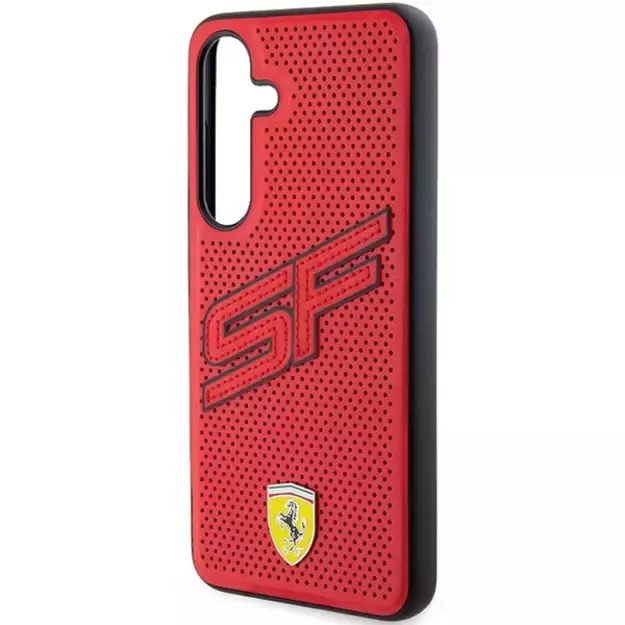 Ferrari Big SF Perforated case for Samsung Galaxy S24 - red 12