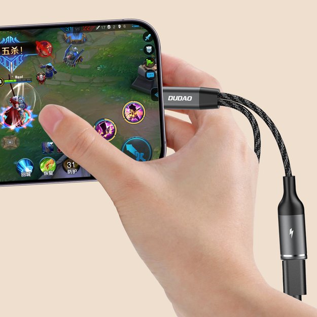 Dudao L13C+ 2in1 USB-C Adapter - Gray 5