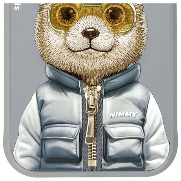 Nimmy Cool&amp Cute 2.0 Bear Case for iPhone 15 - Gray 10