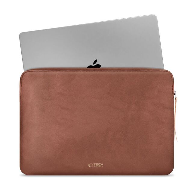 Tech-Protect Fleece Laptop Bag 13-14 - Brown 2