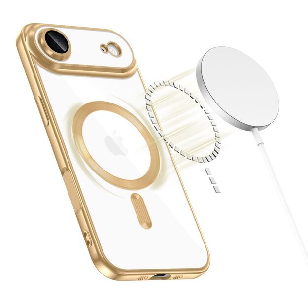 Tech-Protect MagFlex MagSafe Case for iPhone 17 Air - Transparent Gold 1