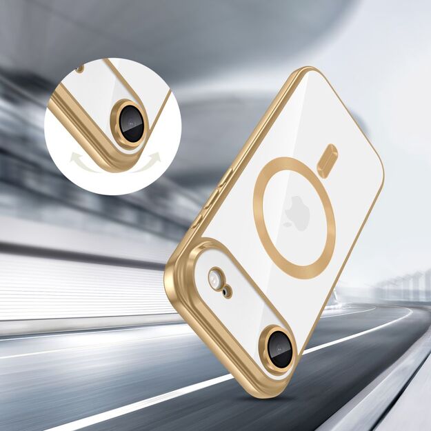 Tech-Protect MagFlex MagSafe Case for iPhone 17 Air - Transparent Gold 4