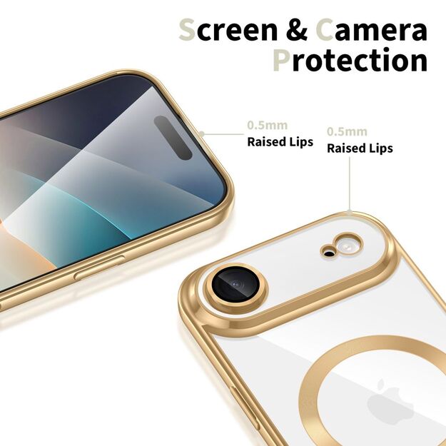 Tech-Protect MagFlex MagSafe Case for iPhone 17 Air - Transparent Gold 2