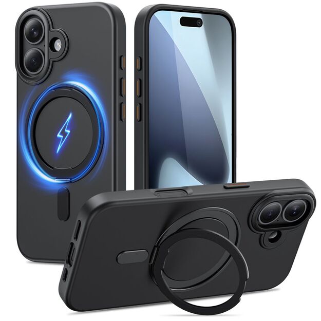 Tech-Protect MagRing MagSafe case for iPhone 17 - matte black