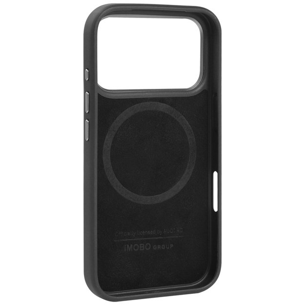 Audi R8 Genuine Leather MagSafe Case for iPhone 17 Pro - Black and Red 6