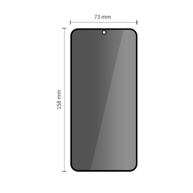 Tech-Protect Glass Spy+ 2-pack privacy glass for Samsung Galaxy S25 FE 1