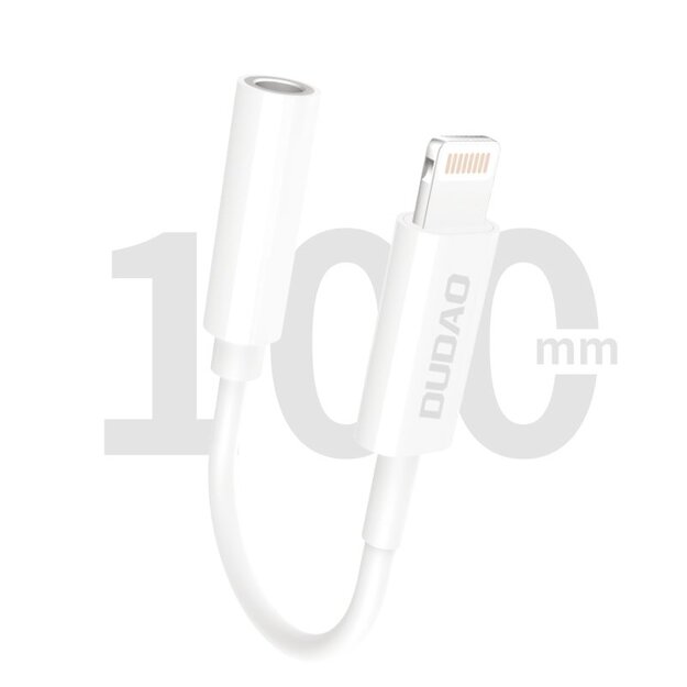 Dudao audio adapter headphone adapter from Lightning to 3.5 mm mini jack white (L16i white) 2