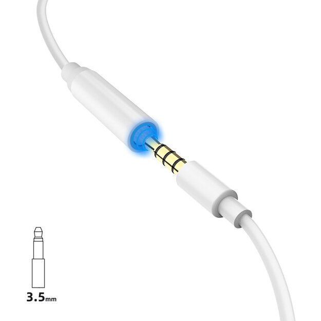 Dudao audio adapter headphone adapter from Lightning to 3.5 mm mini jack white (L16i white) 3