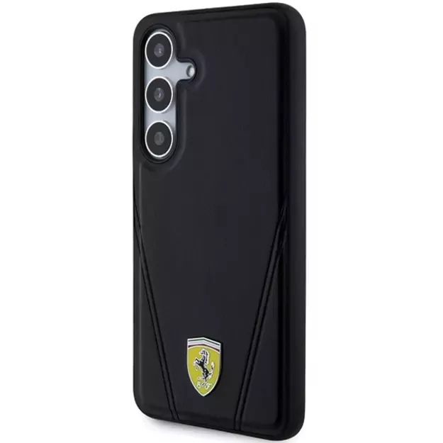 Ferrari Hot Stamp V Lines MagSafe case for Samsung Galaxy S24+ - black 1