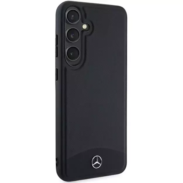 Mercedes Leather Textured &amp  Plain MagSafe case for Samsung Galaxy S24 - black 3