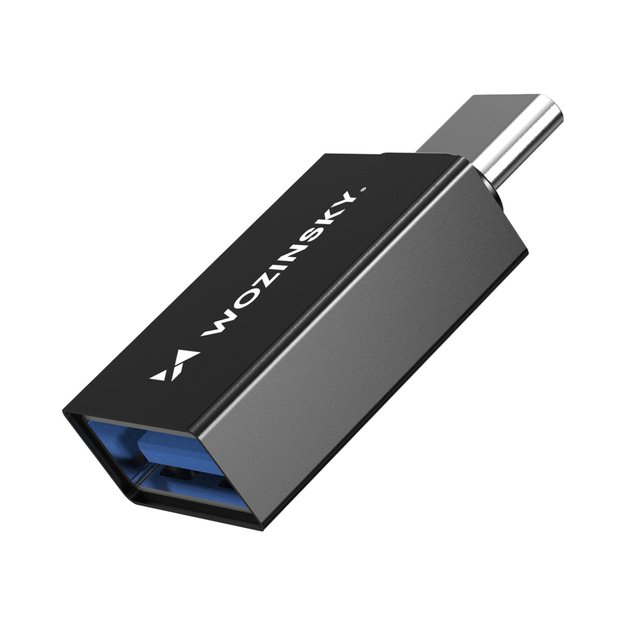 Wozinsky W10GY1S USB-C - USB-A 3.2 10Gb/s Adapter - Black 3