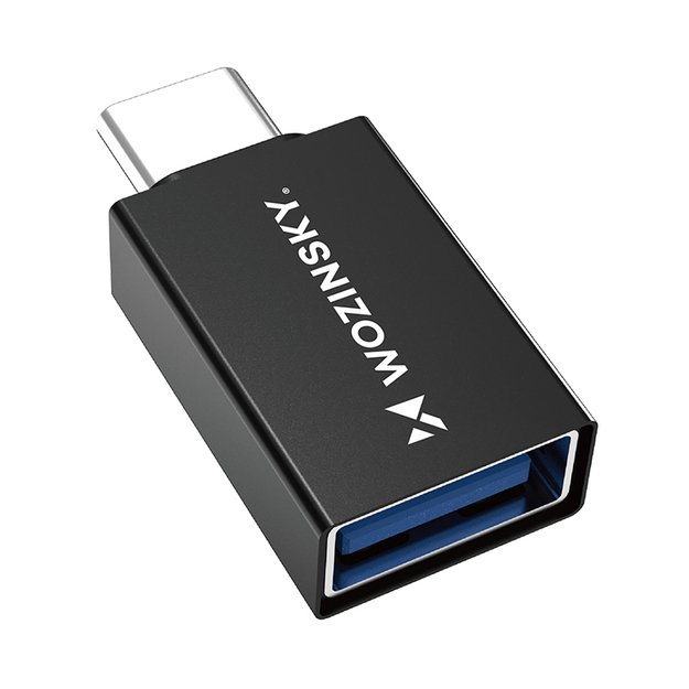 Wozinsky W10GY1S USB-C - USB-A 3.2 10Gb/s Adapter - Black 1