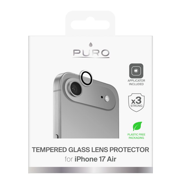 Puro Individual Tempered Glass Lens Screen Protector for iPhone 17 Air 1
