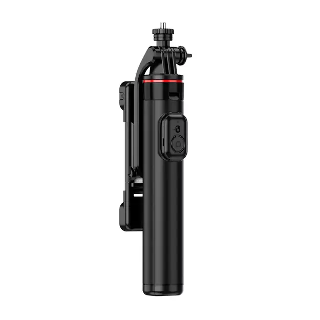 Selfie stick WC12YDS 1.3m aluminum alloy telescopic tripod with dual lamp and phone holder - black 11