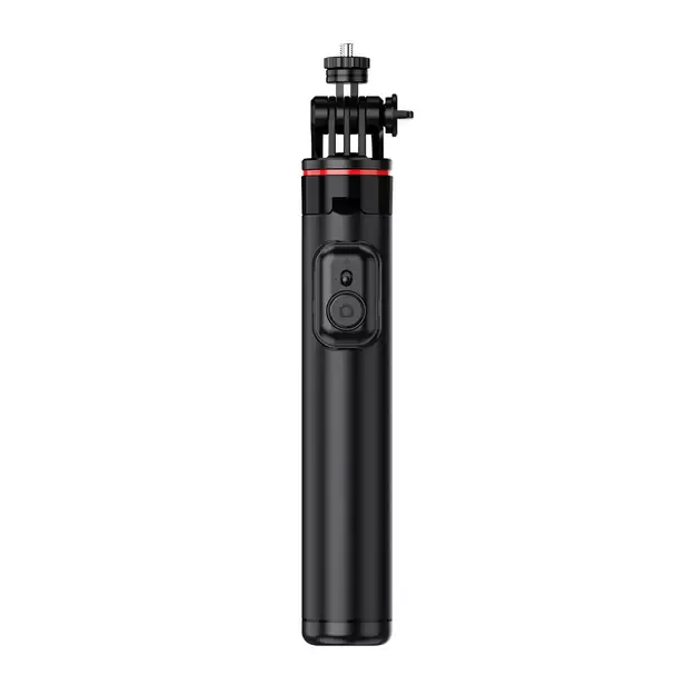 Selfie stick WC12YDS 1.3m aluminum alloy telescopic tripod with dual lamp and phone holder - black 4
