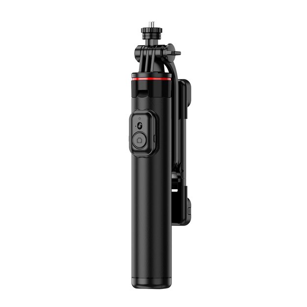 Selfie stick WC12YDS 1.3m aluminum alloy telescopic tripod with dual lamp and phone holder - black 10