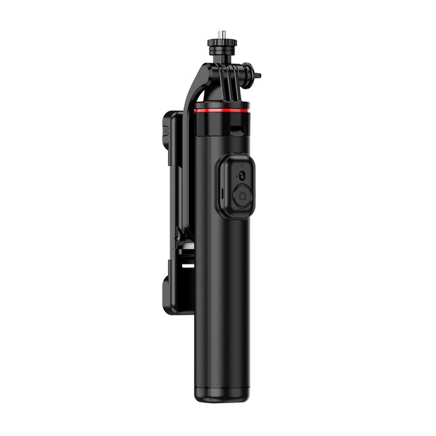 Selfie stick WC12YDS 1.3m aluminum alloy telescopic tripod with dual lamp and phone holder - black 11