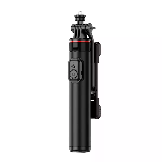 Selfie stick WC12YDS 1.3m aluminum alloy telescopic tripod with dual lamp and phone holder - black 10
