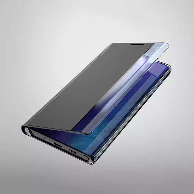 New Sleep View Case with flap and stand for Samsung Galaxy A55 - black 5