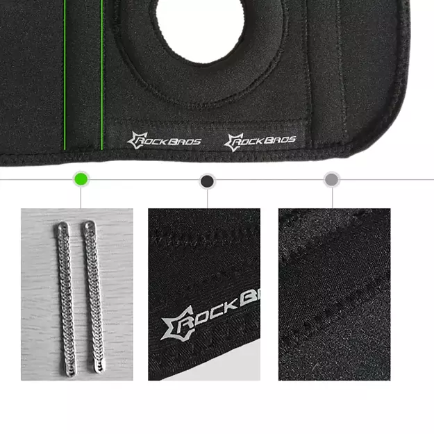 Rockbros LF1106L sports protector for patella and knee joint, size L - black 8