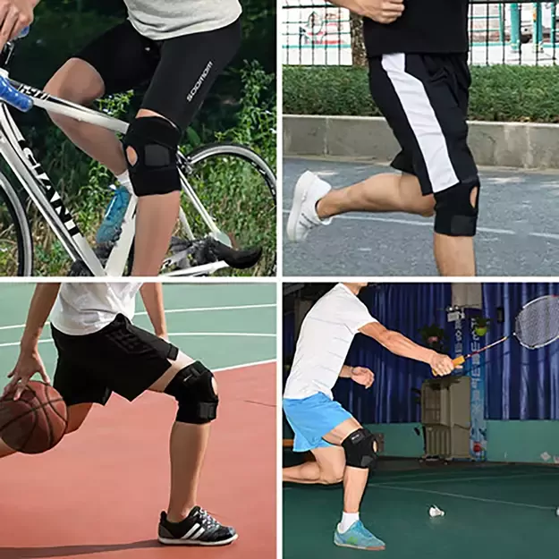 Rockbros LF1106L sports protector for patella and knee joint, size L - black 14