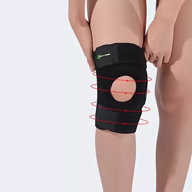 Rockbros LF1106L sports protector for patella and knee joint, size L - black 7