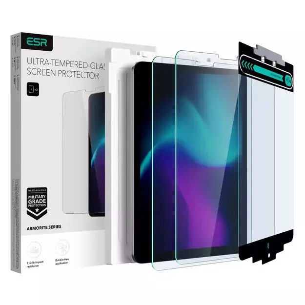 ESR Armorite Tempered Glass for iPad Air 10.9&#39 &#39  4/5 2020-2022 / Pro 11.2&#39 &#39  / 3/4 2020-2022