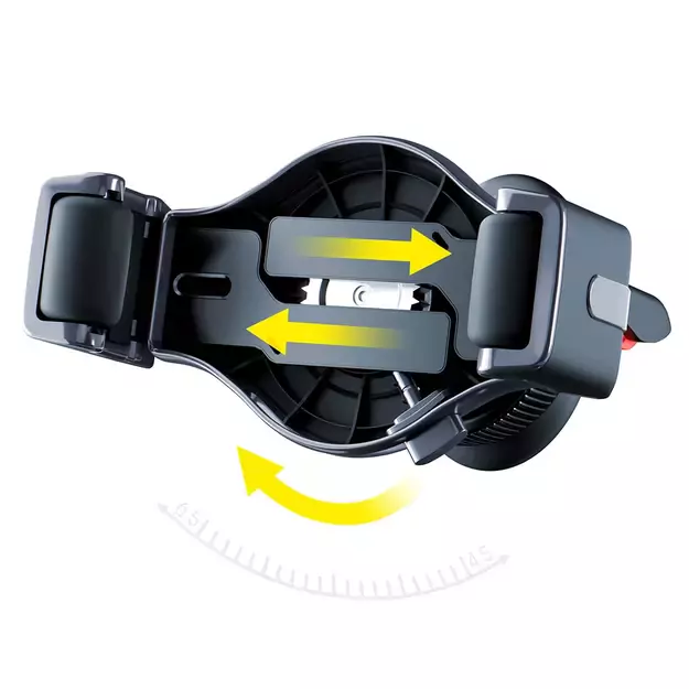 3mk Memo Hug car phone holder for air vent - black 1