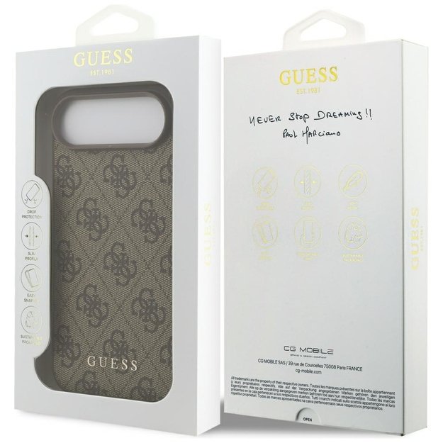 Guess 4G Classic Case for iPhone 17 Air - Brown 7