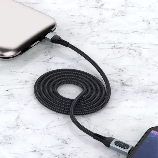 Dudao USB Type C - Lightning cable fast charging PD 20W 1m black (L7MaxL) 8