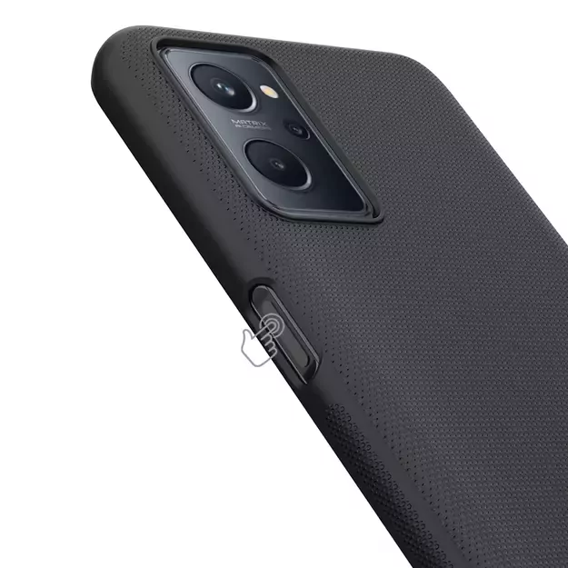 Nillkin Super Frosted Shield reinforced case cover for Realme 9i black 1