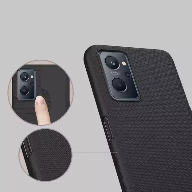 Nillkin Super Frosted Shield reinforced case cover for Realme 9i black 5