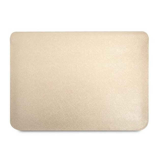 Guess Saffiano Triangle Logo case for a 16&quot  laptop - beige 5